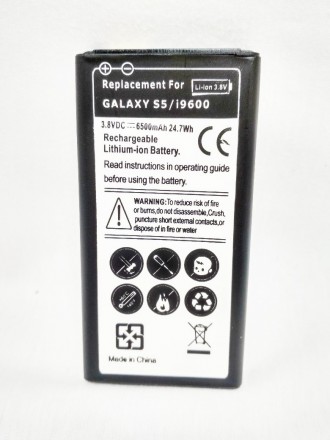 Усиленный аккумулятор Samsung Galaxy S5 i9600 с крышкой. 

Качественный аккуму. . фото 3