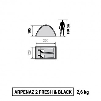 Палатка Arpenaz - это качественные водонепроницаемые материалы, красивый дизайн . . фото 4