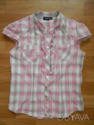 Продам фирменную летнюю блузу, рубашку Kappahl р.140 б/у в оч. хорошем состоянии. . фото 1