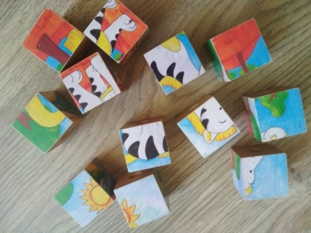 Продам Кубики - пазлы пирамидки с рисунками Bino Животные. Из 12 кубиков, которы. . фото 6