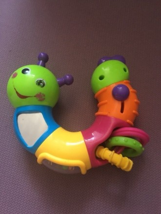 Развивающая игрушка Joy Toy гусеница . Погремушка состоит из шести секций , спос. . фото 2