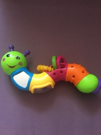 Развивающая игрушка Joy Toy гусеница . Погремушка состоит из шести секций , спос. . фото 3
