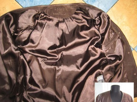 Большая оригинальная женская кожаная куртка-накидка SPORT.  Лот 83
Большая, кач. . фото 5