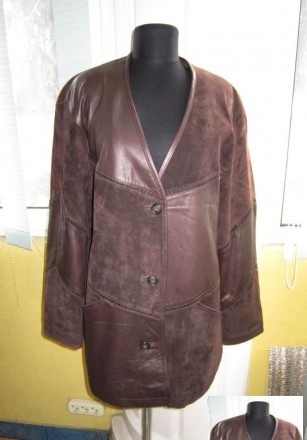 Большая оригинальная женская кожаная куртка-накидка SPORT.  Лот 83
Большая, кач. . фото 3