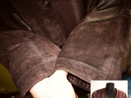 Большая оригинальная женская кожаная куртка-накидка SPORT.  Лот 83
Большая, кач. . фото 8