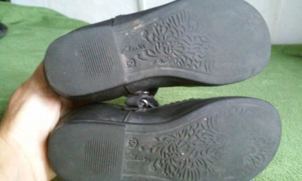 туфлі чорні шкіряні на зручній липучці. . фото 3