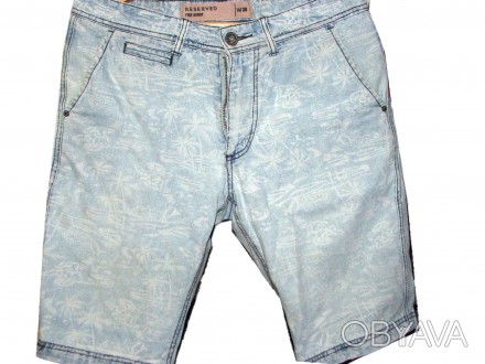 Шорты джинсовые фирменные
“Reserved denim” размер W30
Окружность талии – 64 см. . фото 1