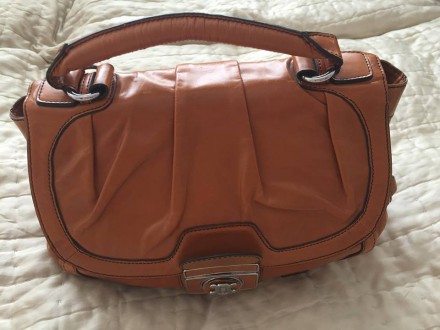 Отличная ярко-рыжая кожаная сумка Сeline.   
Распродажа личной коллекции сумок-. . фото 7