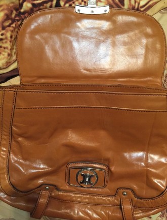 Отличная ярко-рыжая кожаная сумка Сeline.   
Распродажа личной коллекции сумок-. . фото 10
