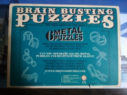 Brain Busting Metal Puzzles в упаковке 6 штук лучших металлических головоломок, . . фото 3