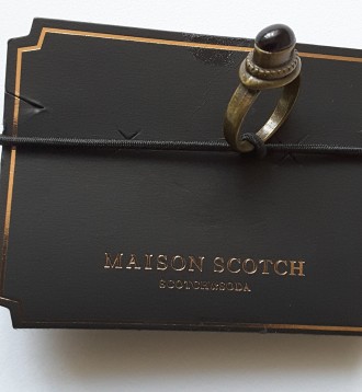 Эксклюзивное колечко под бронзу с чёрным ониксом от дорогостоящего бренда Maison. . фото 5
