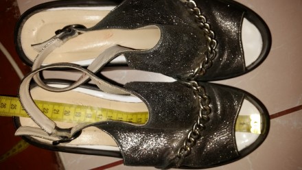 Шкіряні босоніжки купувались за 1200,продаю бо маю кучу взуття й не вспіваю ходи. . фото 4