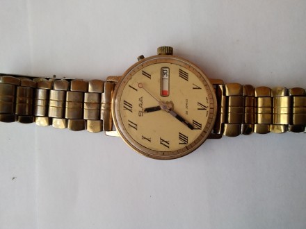 Механические часы "Slava" made in USSR с браслетом в рабочем хорошем состоянии. . . фото 2