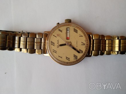 Механические часы "Slava" made in USSR с браслетом в рабочем хорошем состоянии. . . фото 1