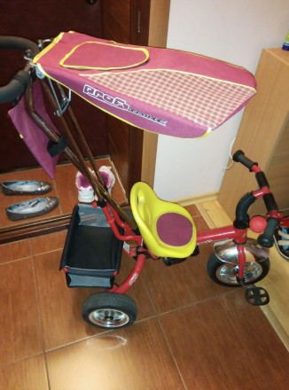 В хорошем состоянии, после одного ребенка. 
Детский велосипед Profi Trike M 021. . фото 3