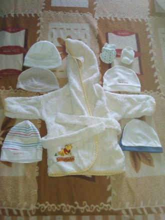 Набор детских вещей в хорошем состоянии, без пятен, размер 0-3 месяца, Человечки. . фото 6