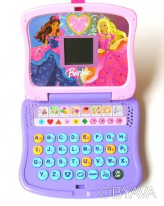 Детский обучающий компьютер Barbie Diamond Castle. Красочный компьютер включает . . фото 1