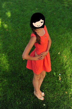 Классное платье персикового цвета на подростка лет 14-16 или на взрослого с разм. . фото 2