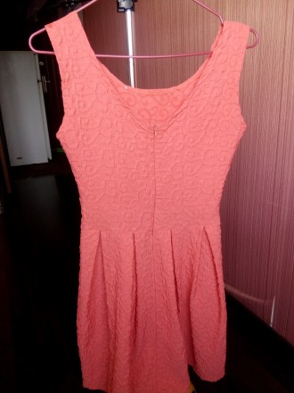 Классное платье персикового цвета на подростка лет 14-16 или на взрослого с разм. . фото 4
