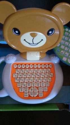 Детский развивающий англо-русский ноутбук/компьютер в виде медвеженка. Новый, то. . фото 5