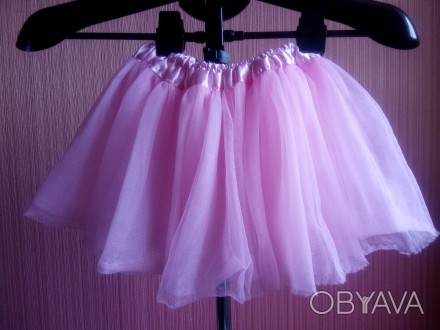 Розовая юбочка для танцев или утренников на девочку 4-5 лет в хорошем состоянии,. . фото 1