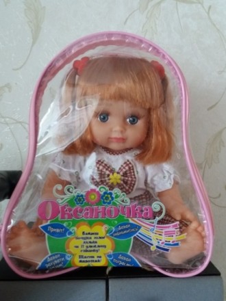 Говорящая кукла Оксаночка в рюкзаке) разговаривает на украинском языке. Цена дог. . фото 2