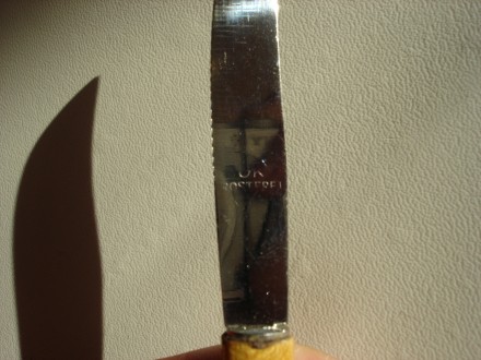 Ножи набор из 6 шт. на подставке, бамбуковая ручка. оригинальные, раритетные, пр. . фото 7