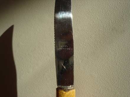 Ножи набор из 6 шт. на подставке, бамбуковая ручка. оригинальные, раритетные, пр. . фото 8