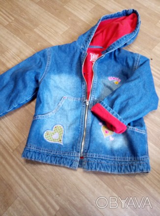 Классная брендовая куртка на девочку 3-6 лет рукова подкатываются. От плеча до н. . фото 1