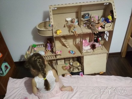 Красивий, приємний та міцний ляльковий будинок для вашої чарівної дівчинки.
Цін. . фото 1