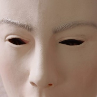 Женская латексная маска для тематичиской вечеринки или костплея с отверстваями д. . фото 7