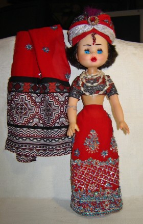 Кукла советская в хорошем состоянии, костюмы ручной работы.
"Шахиризада"-высото. . фото 4