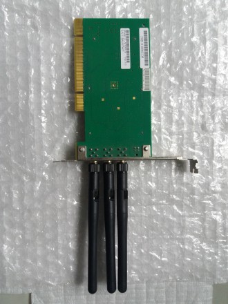 Внутренний WiFi адаптер PCI (в компьютер).
Пропускная способность до 300 Mbps.. . фото 3