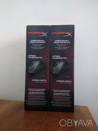 Продам комплект - мышка HyperX Pulsefire и игровой коврик HyperX Fury S (размер . . фото 1