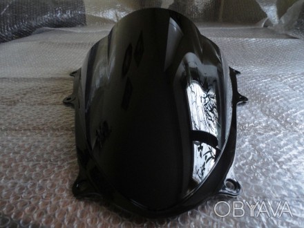 Вітрове скло для мотоцикла Suzuki GSX-R1000 2009р-2015р, горбате нове колір чорн. . фото 1