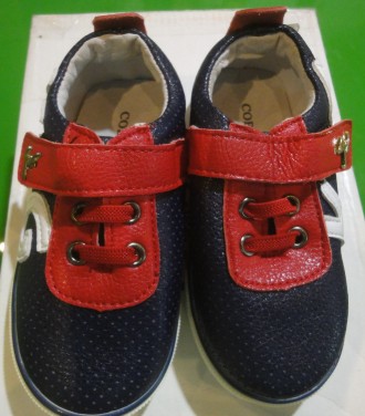 Кросівки нові синьо-червоно-білі, хлопчик, хоча підбирали для дівчинки - дизайн . . фото 8