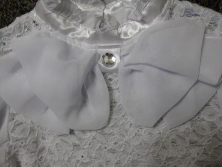 Нежная белая блузка (очень подходит для школьной формы). Фирма «Zibi», производс. . фото 5