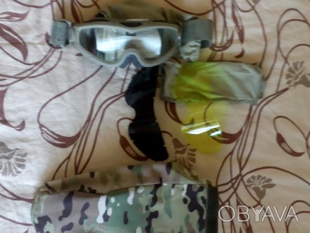 Продам очки защитные для стрельбы, со съёмными стёклами.. . фото 1