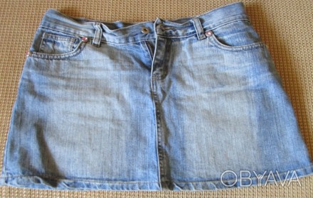 Продам юбку джинсовую голубую, доставка Новой почтой, Интаймом, Укрпочтой по Укр. . фото 1