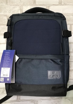 Рюкзак бизнес-серии Kite K18-1019L-2 черного цвета разработан для амбициозных и . . фото 2