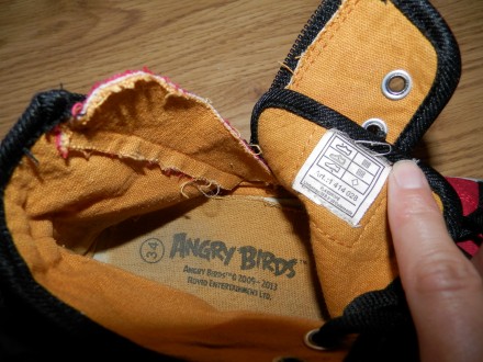 Продам фирменные кеды Angry Birds р. 34 (стелька 22,3 см) б/у в хорошем состояни. . фото 7