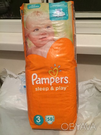 Продам детские подгузники Pampers sleep&play :
3-ка (4-9 кг) 58 шт. Цена 185 гр. . фото 1