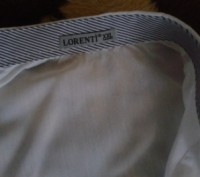 Рубашка белая с коротким рукавом LORENTI, х/б (коттон),  длина спинки - 66,5 см,. . фото 3