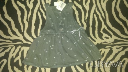 Платье-сарафанчик Zara,новое,маломерит на 8-10 месяцев.Очень хорошего качества!О. . фото 1