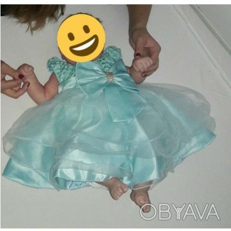 Красивенное платье от 2 до 6 месяцев.. . фото 1