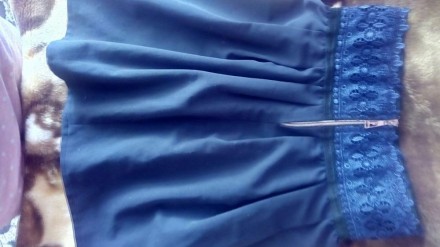 Юбка школьная на 8-9-10лет синего темного цвета(на фото цвет искажен),в идеально. . фото 6