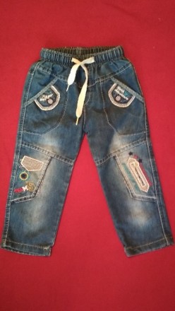 Отличные, модные и лёгкие джинсы на мальчика 2-3 года. В хорошем состоянии.. . фото 3