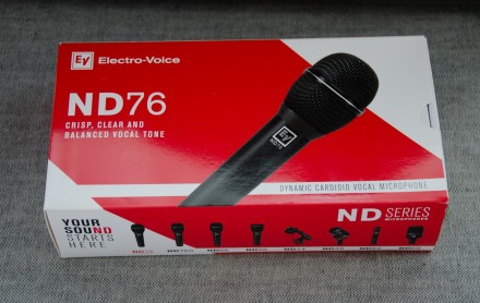 Мікрофон вокальний Electro-Voice ND76 новий в упаковці привезений з США. Звучить. . фото 2