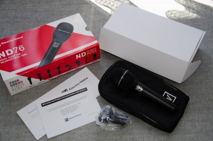 Мікрофон вокальний Electro-Voice ND76 новий в упаковці привезений з США. Звучить. . фото 3