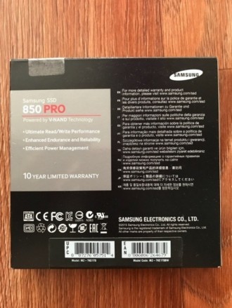 Samsung 850 Pro series 1TB 2.5" SATAIII 3D V-NAND MLC (MZ-7KE1T0BW) 

Новый,в . . фото 3